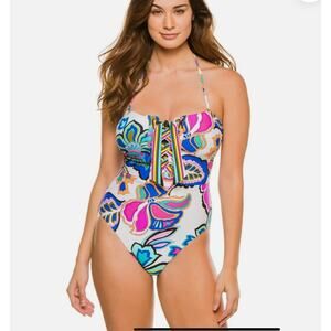 Trina Turk Multicolor Floral One Piece Swimsuit